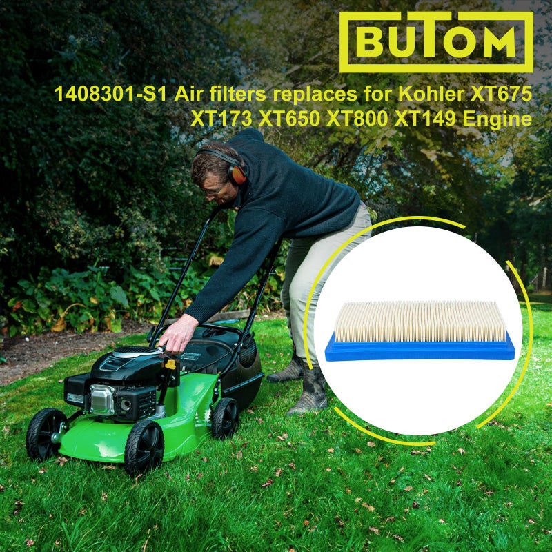 Butom 14 083 01-S Air Filter for Kohler Courage XT650 XT-7 XT-6 XT675 XTX775 XT775 XT149 HD775 XT173 XT800 Engines Lawn Mower Filter Replace 14 083 19-S 14 083 01-S1 14 083 04-S Pack of 3 - Image 2